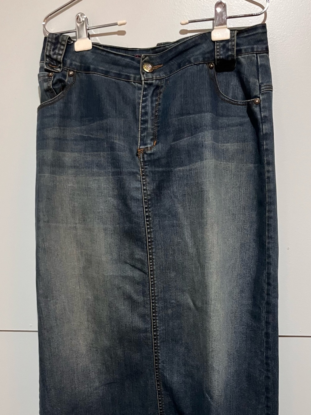 Jade Mackenzie Dark Wash Denim Skirt Size XL